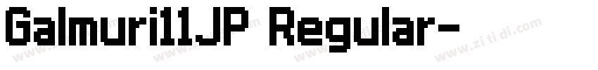 Galmuri11JP Regular字体转换